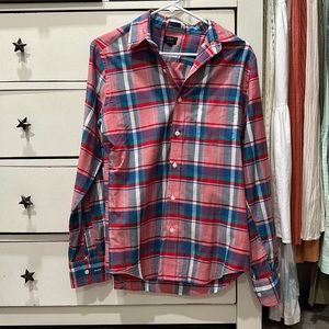 J crew summer plaid button down